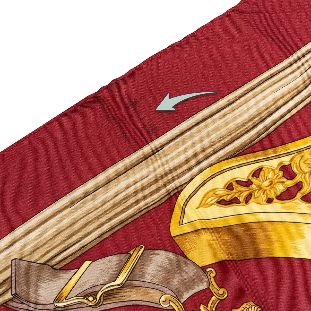 Hermès Hermès Classic "Etriers" Silk Carre 90 Scarf Tuch Rood