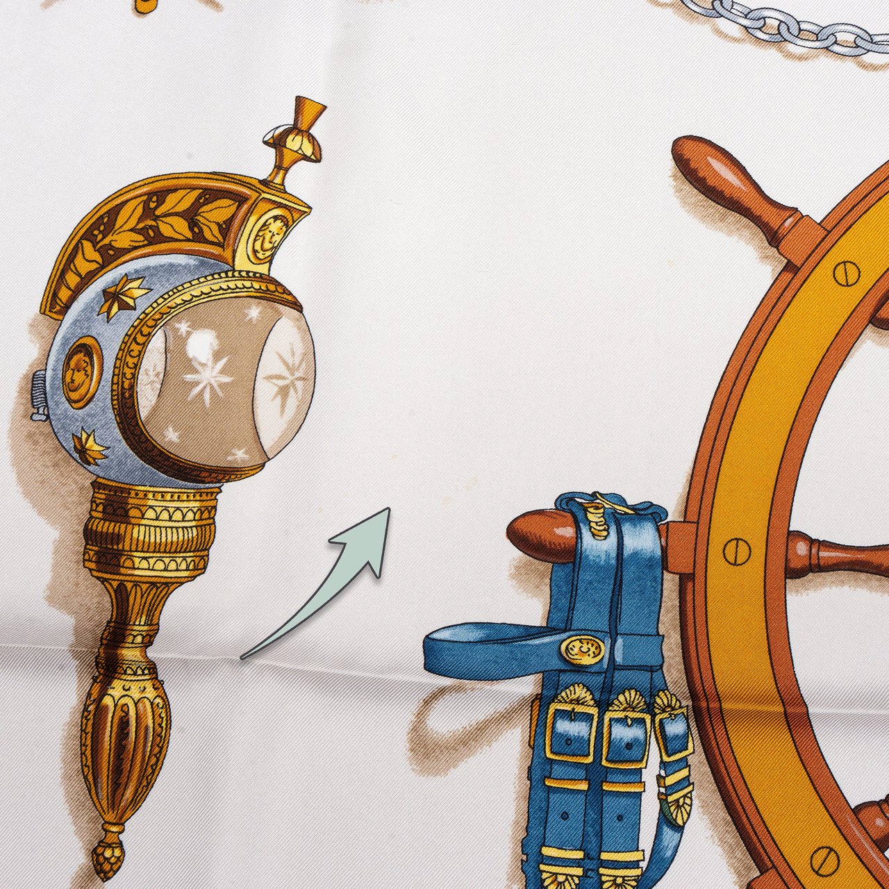 Hermès Hermès Classic "Musée" Silk Carre 90 Scarf Tuch Rood