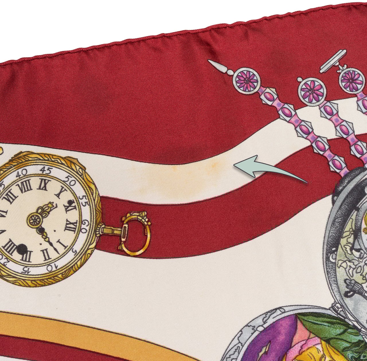 Hermès Hermès Classic "parmi les fleurs" Silk Carre 90 Scarf Tuch Rood