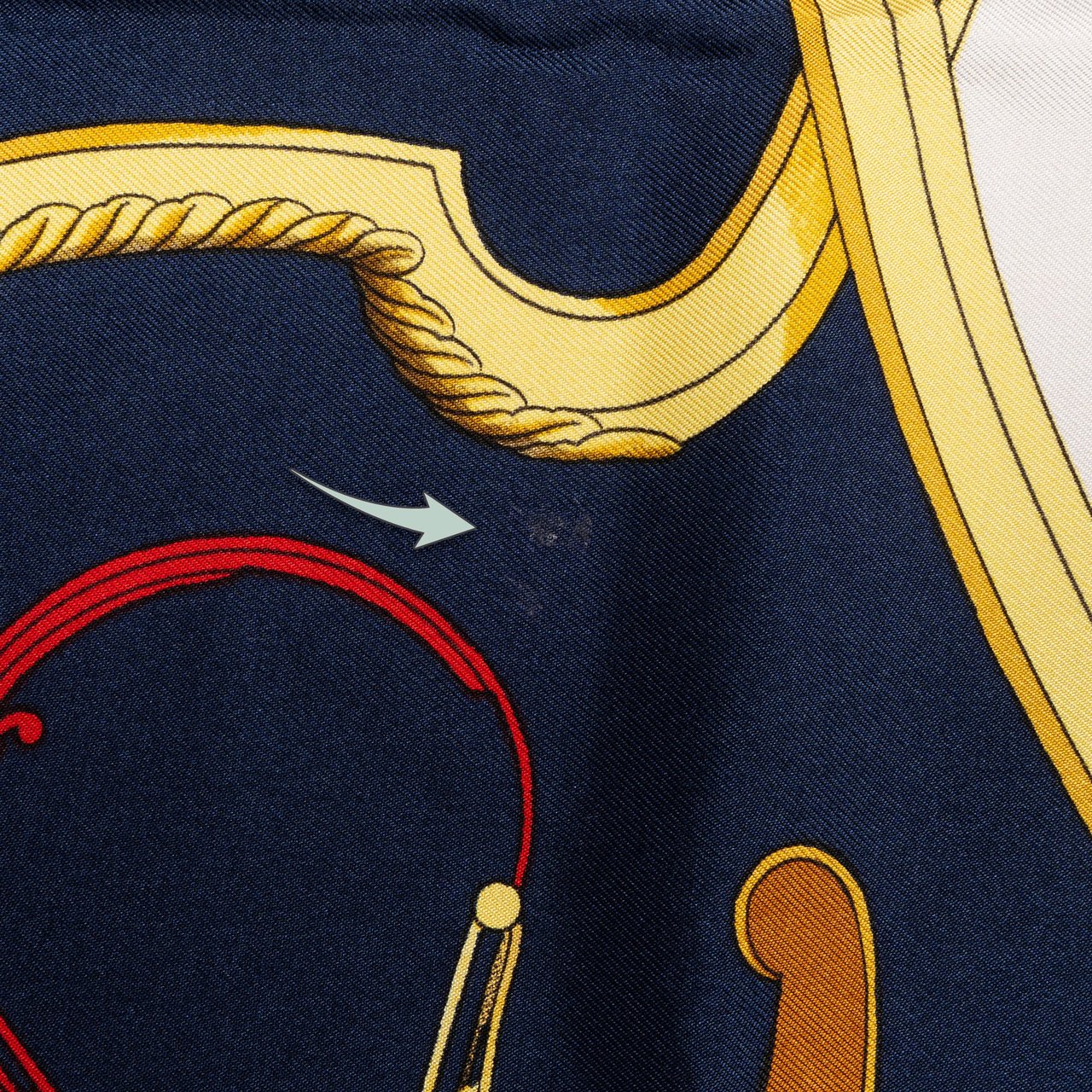 Hermès Hermès Classic "Springn" Silk Carre 90 Scarf Tuch Blauw