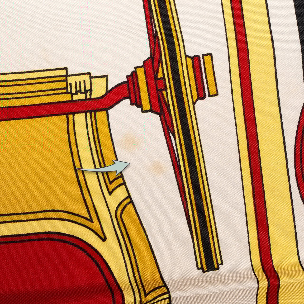 Hermès Hermès Classic "LES COUPÉS" Silk Carre 90 Scarf Tuch Rood