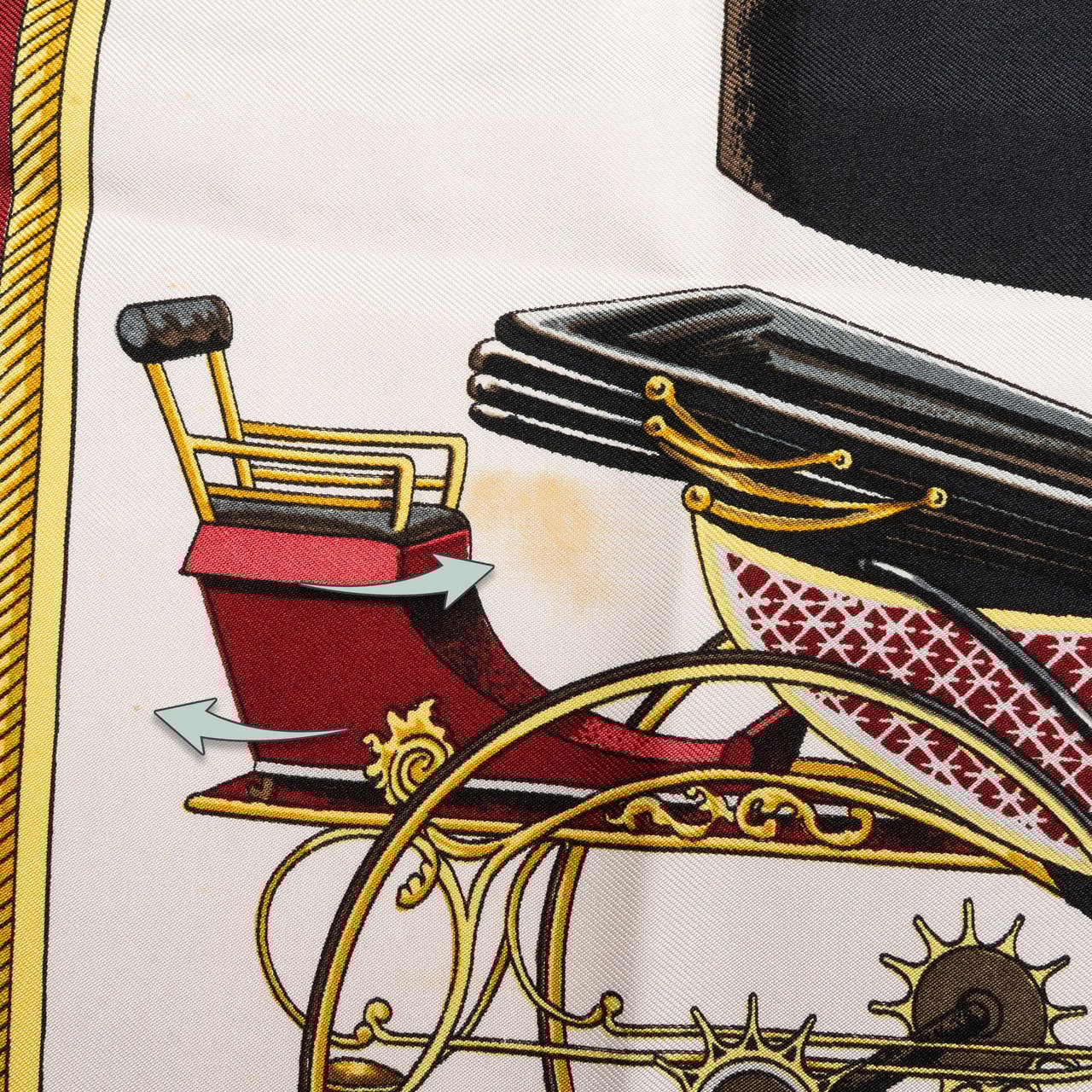 Hermès Hermès Classic "LES VOITURES A TRANSOFRMATION" Silk Carre 90 Scarf Tuch Rood