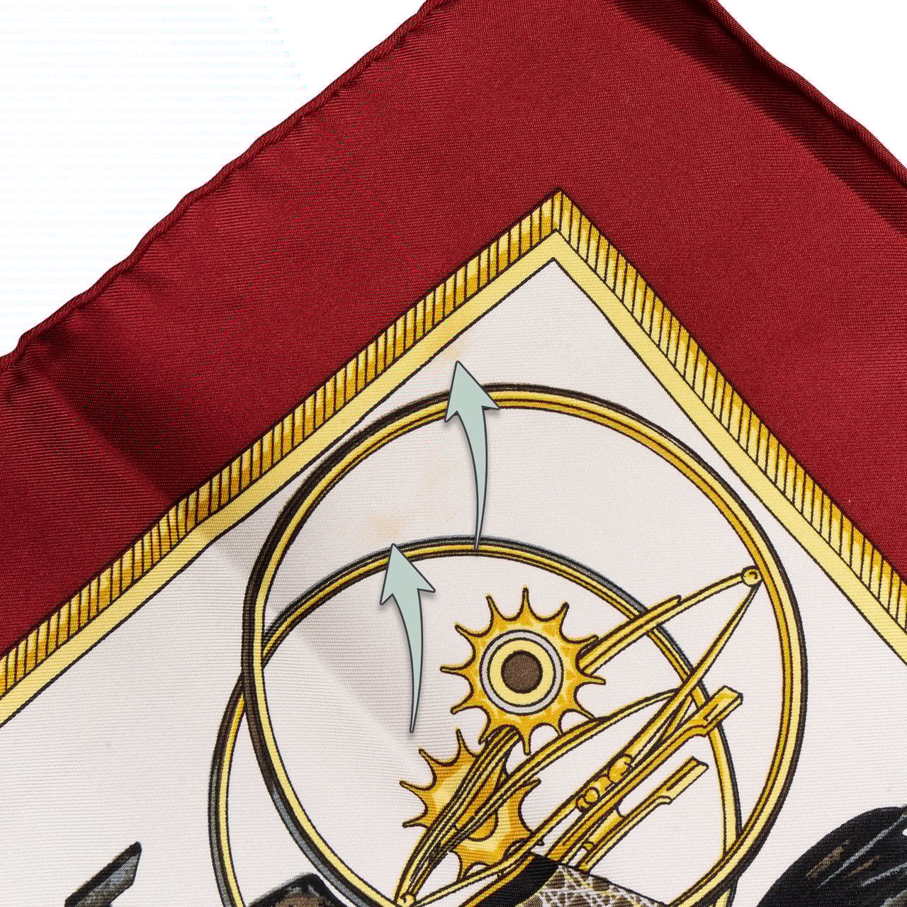 Hermès Hermès Classic "LES VOITURES A TRANSOFRMATION" Silk Carre 90 Scarf Tuch Rood