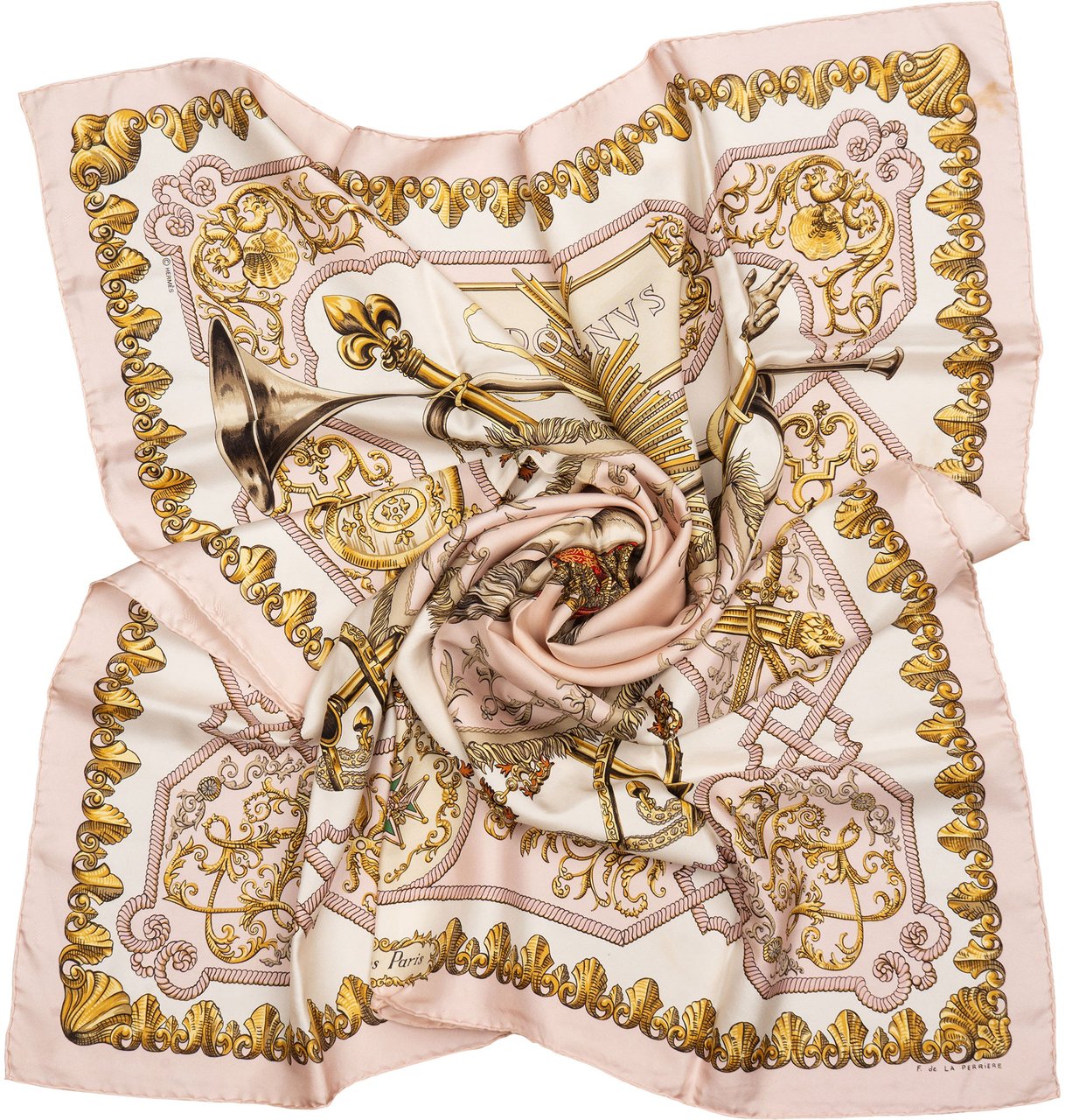 Hermès Hermès Classic "LVDOVICVS MAGNVS" Silk Carre 90 Scarf Tuch Divers