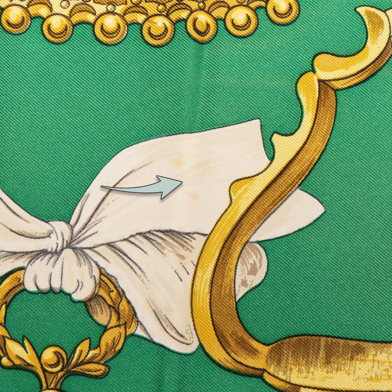 Hermès Hermès Classic "ETRIERS" Silk Carre 90 Scarf Tuch Groen