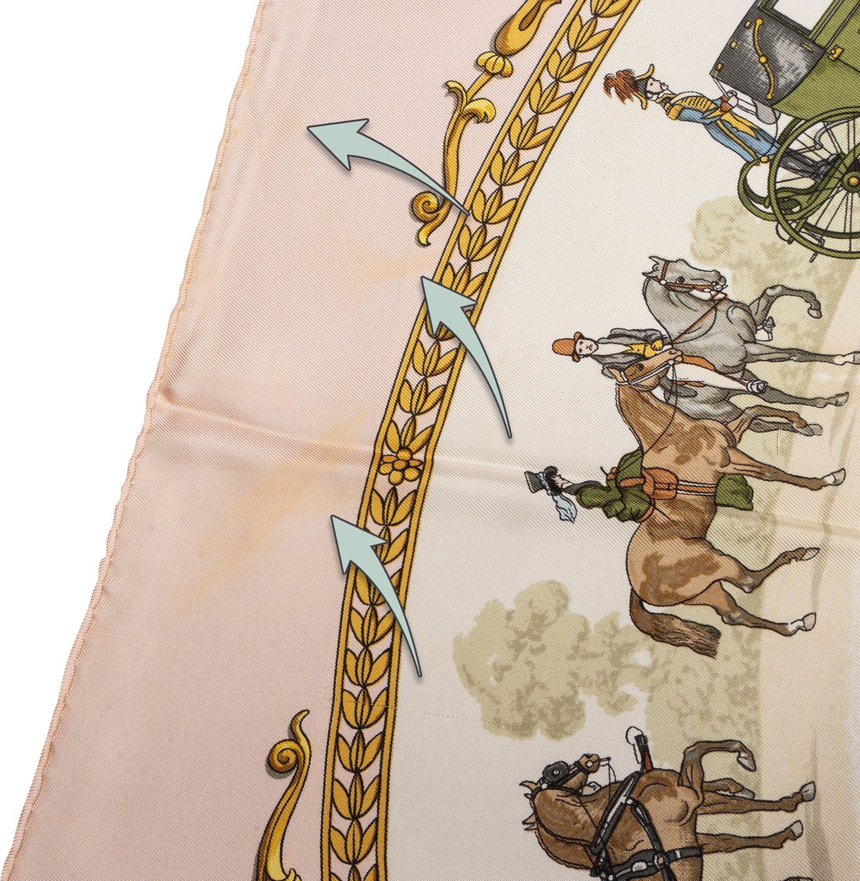 Hermès Hermès Classic "LA PROMENADE DE LONGCHAMPS" Silk Carre 90 Scarf Tuch Rood