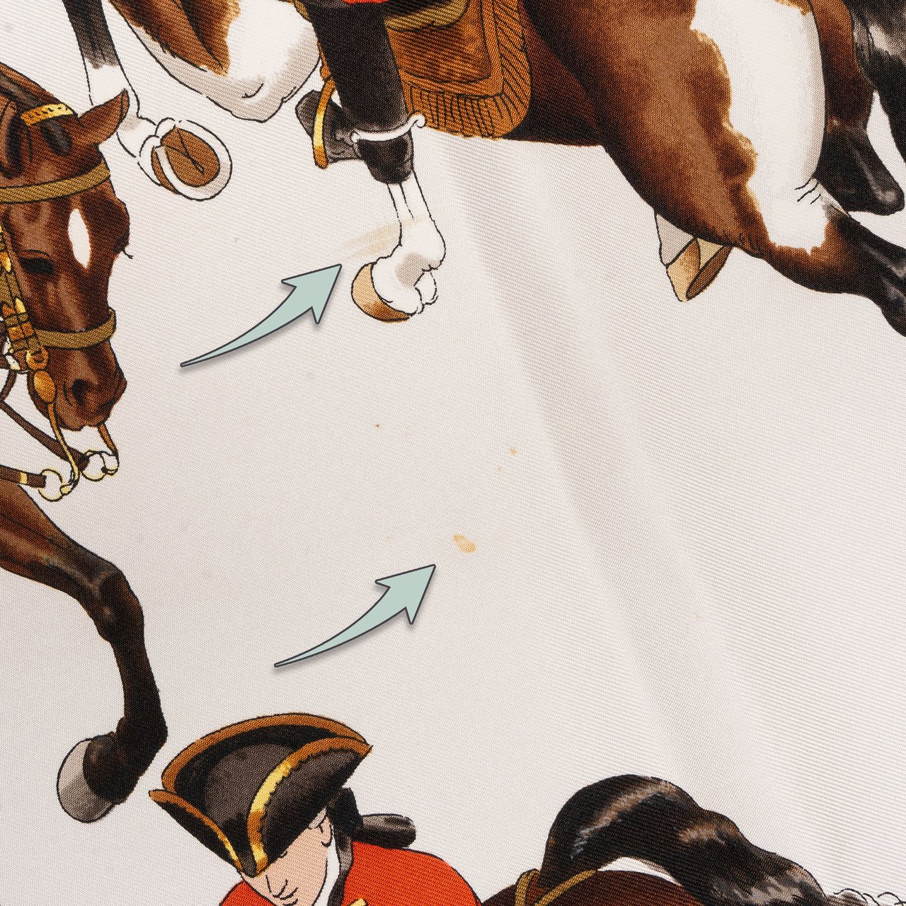 Hermès Hermès Classic "REPRISE" Silk Carre 90 Scarf Tuch Rood