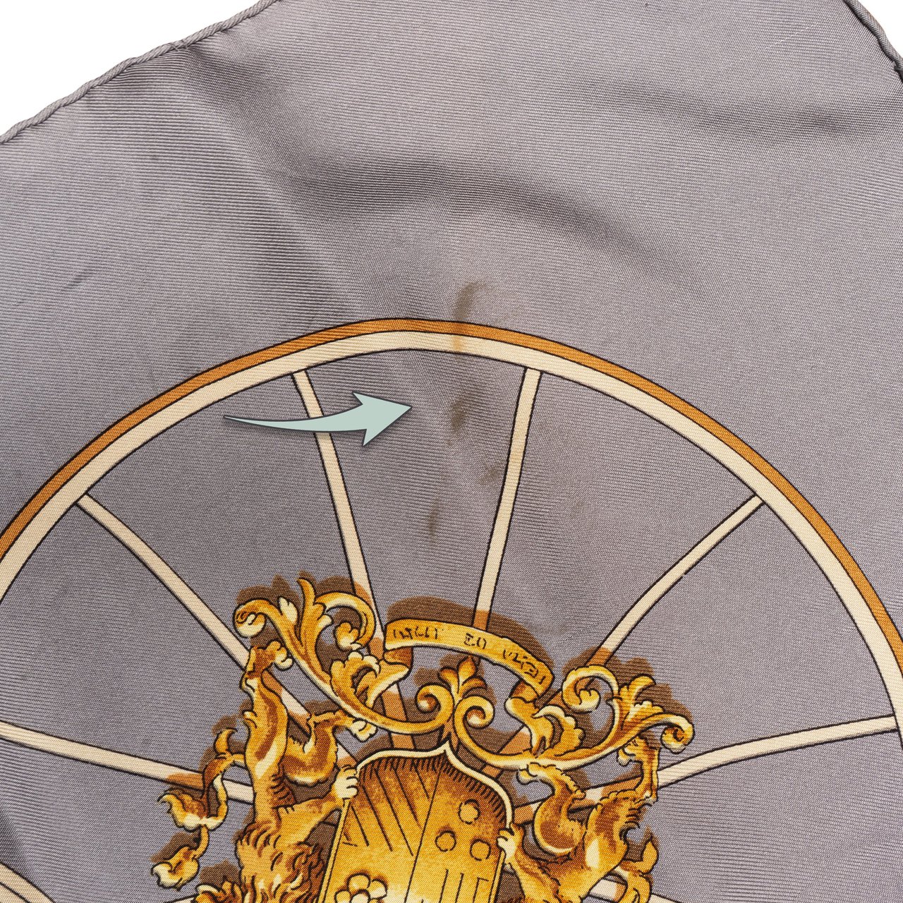 Hermès Hermès Classic "SPRINGS" Silk Carre 90 Scarf Tuch Donkergrijs