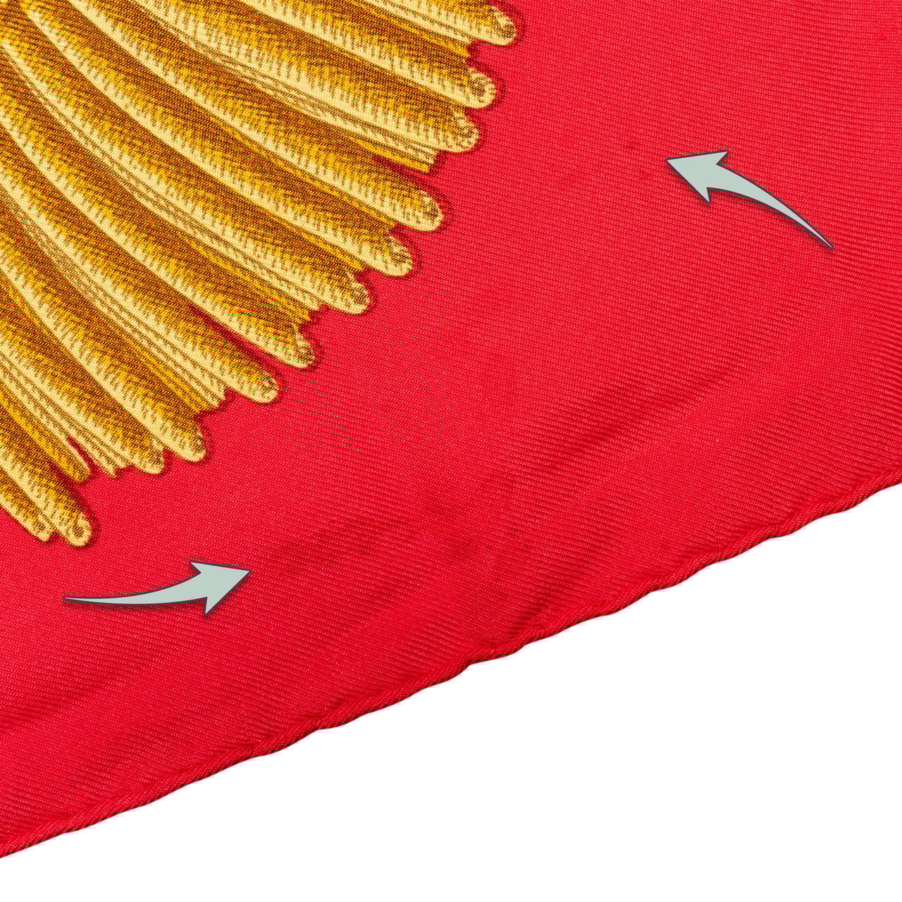 Hermès Hermès Classic "Les Clefs" Silk Carre 90 Scarf Tuch Rood