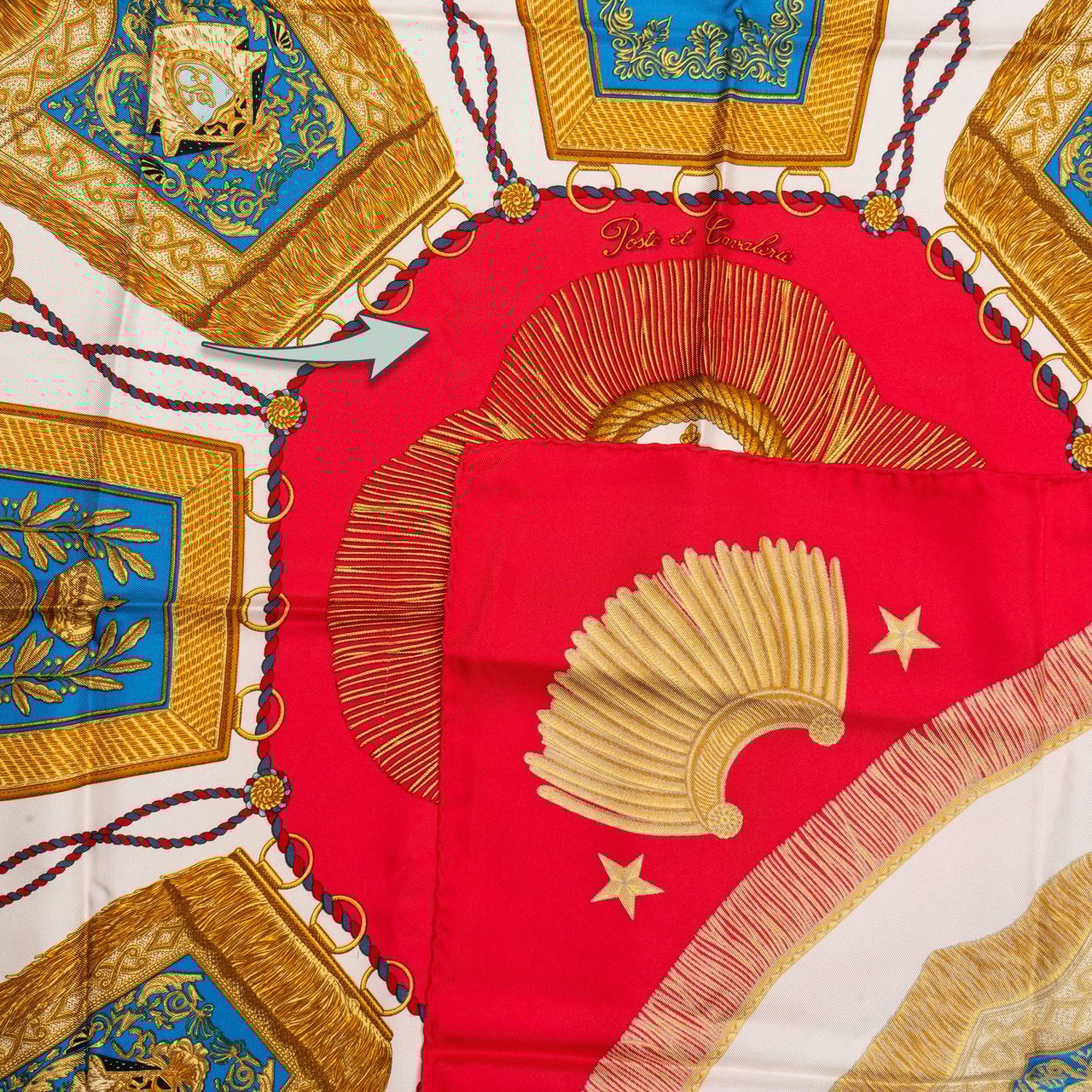 Hermès Hermès Classic "Les Clefs" Silk Carre 90 Scarf Tuch Rood