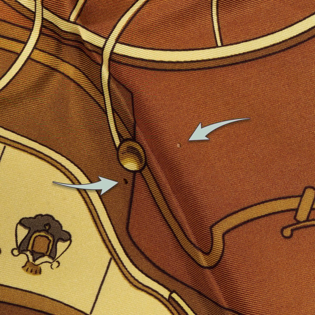 Hermès Hermès Classic "SPRINGS" Silk Carre 90 Scarf Tuch Bruin