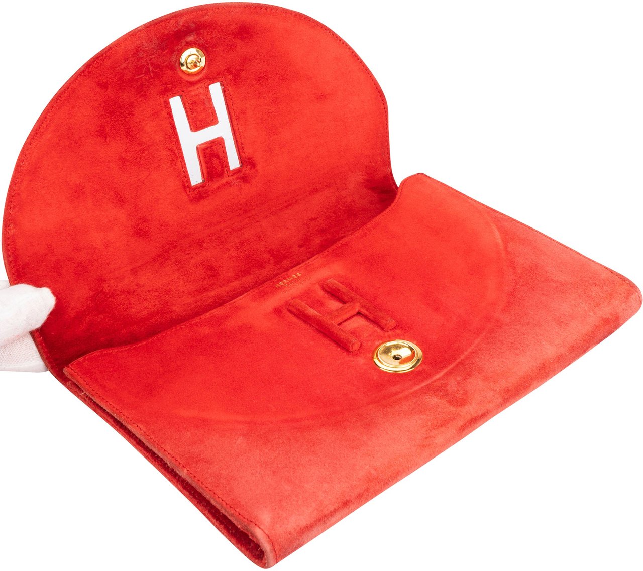 Hermès Hermès Suede H Clutch Jige Divers