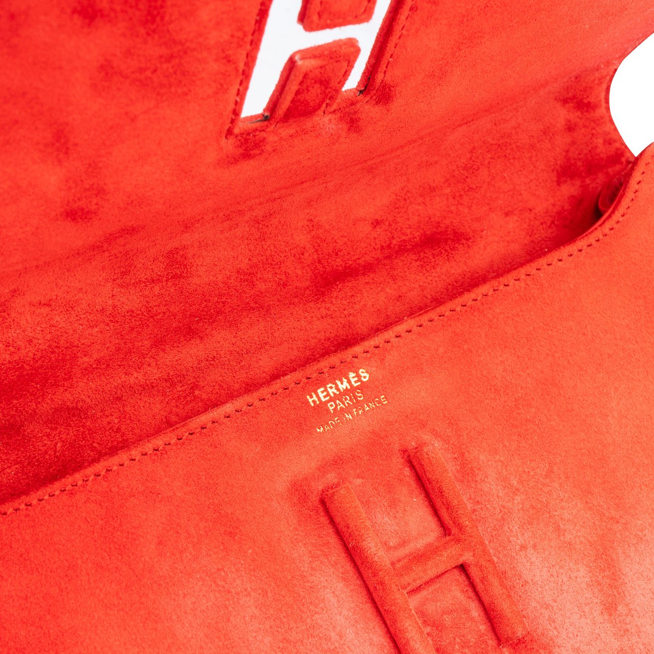 Hermès Hermès Suede H Clutch Jige Divers