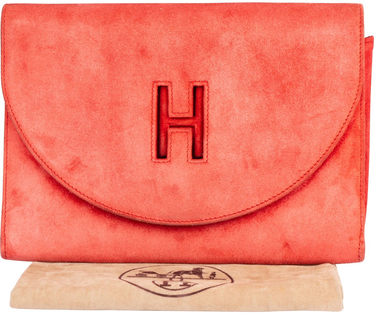Hermès Hermès Suede H Clutch Jige Divers