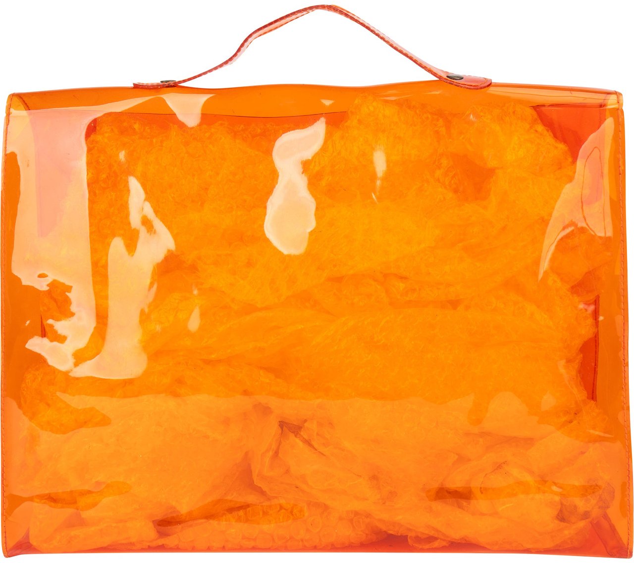 Hermès Hermès Transparent Souvenir 1997 Kelly Handbag Oranje