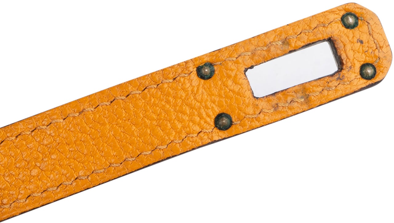 Hermès Hermès Jaune Chevre Leather Kelly Wallet Geel