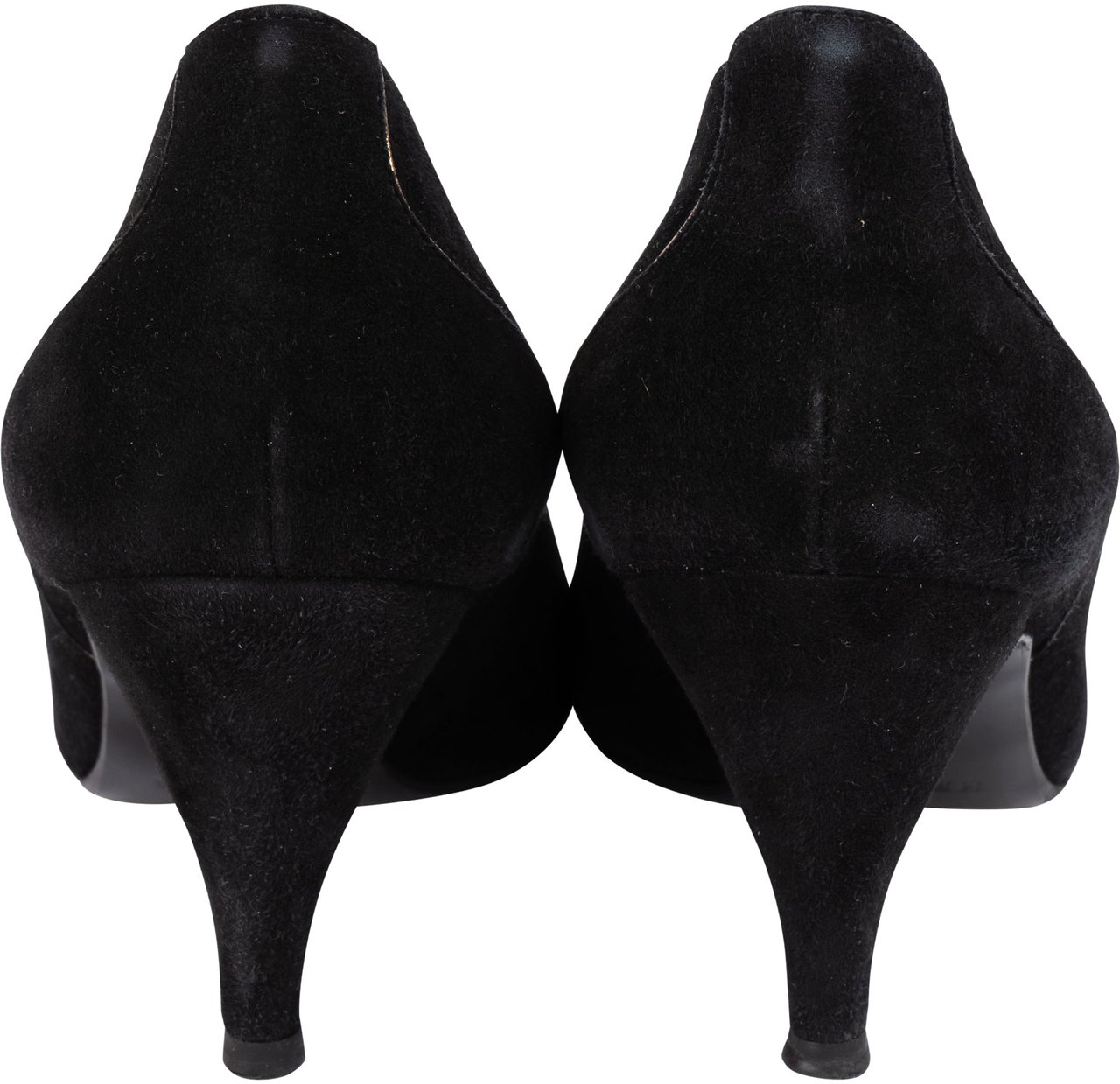 Hermès Hermès Noir Suede Lining Heels (34,5) Zwart