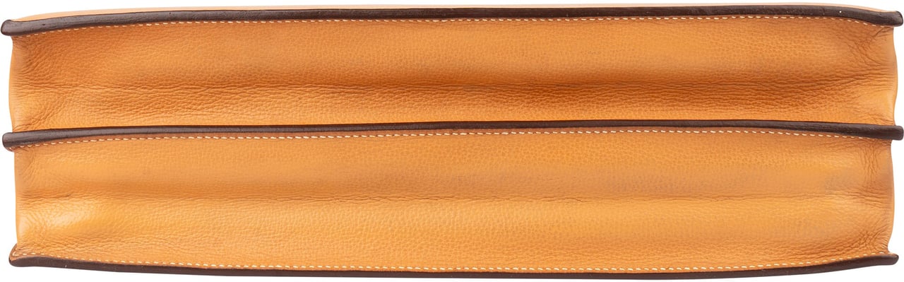 Hermès Hermès Brown Calfskin Kelly Depeche 38 Briefcase Bag Bruin