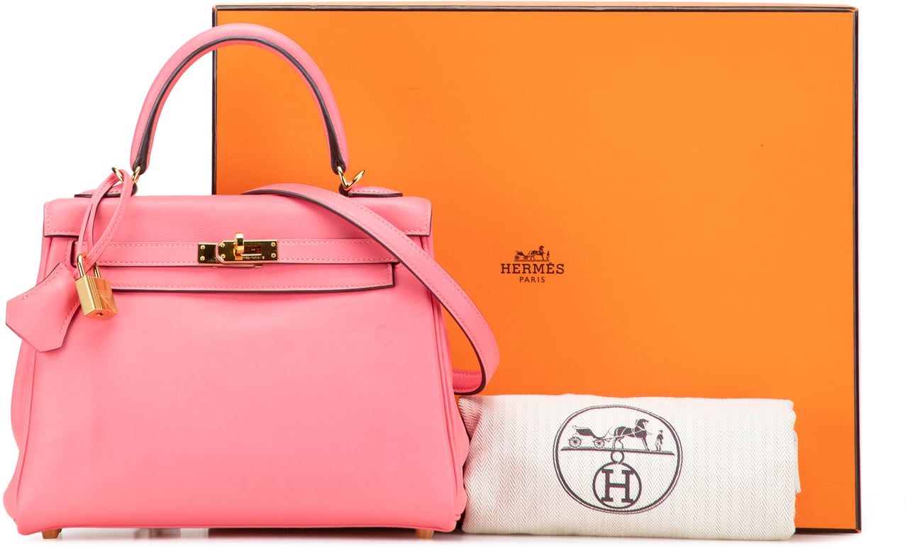 Hermès Swift Kelly II Retourne 25 Roze