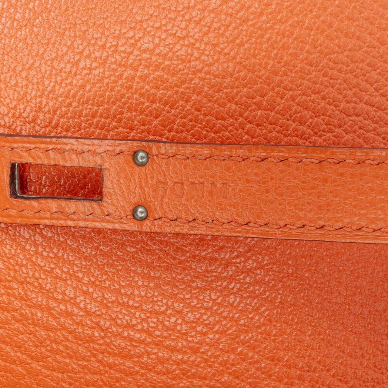 Hermès Chevre Mysore Kelly Longue Wallet Oranje