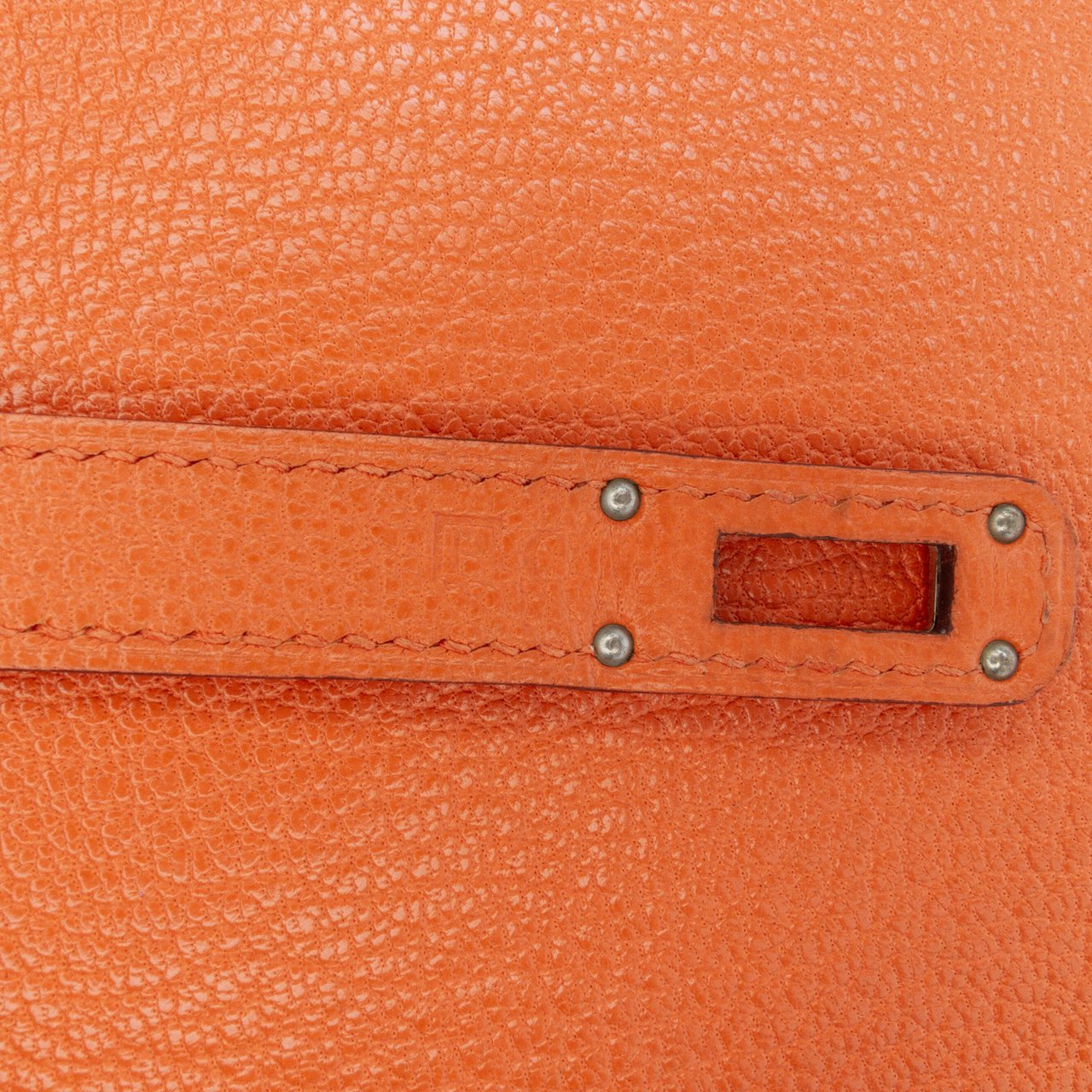 Hermès Chevre Mysore Kelly Longue Wallet Oranje