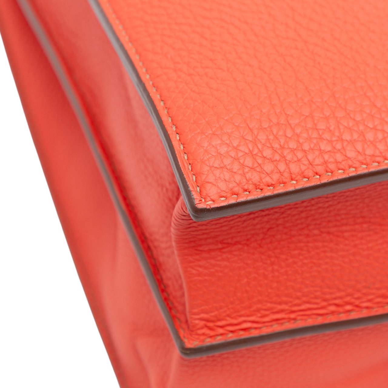 Hermès Togo Sac A Depeches Verso 38 Oranje