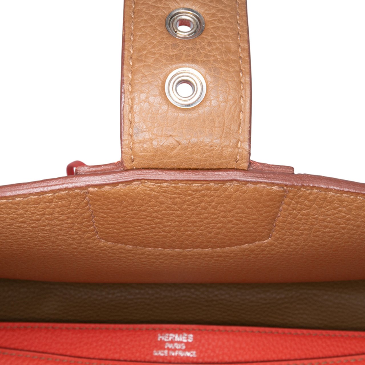 Hermès Togo Sac A Depeches Verso 38 Oranje