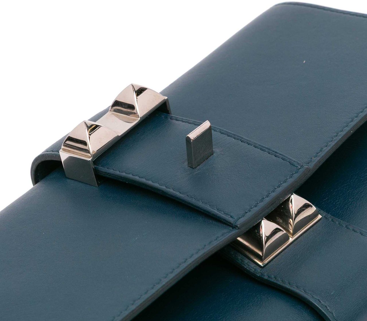 Hermès Tadelakt Medor Clutch 23 Blauw