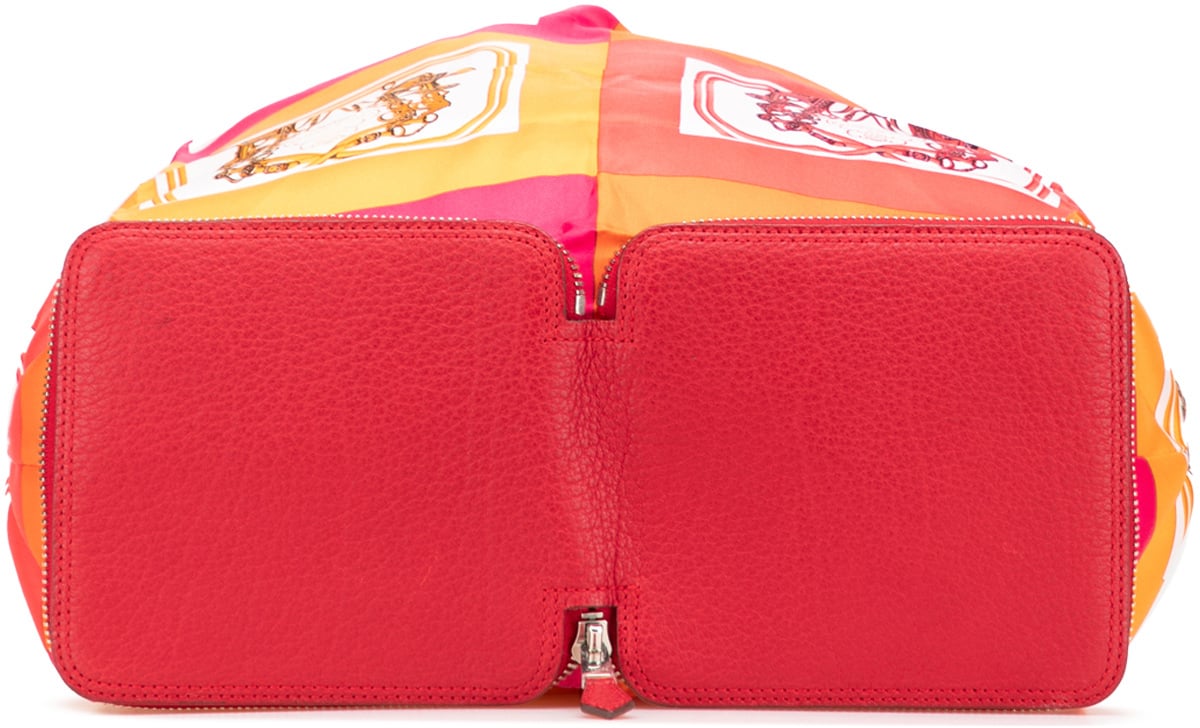 Hermès Brides de Gala Silky Pop Tote Oranje