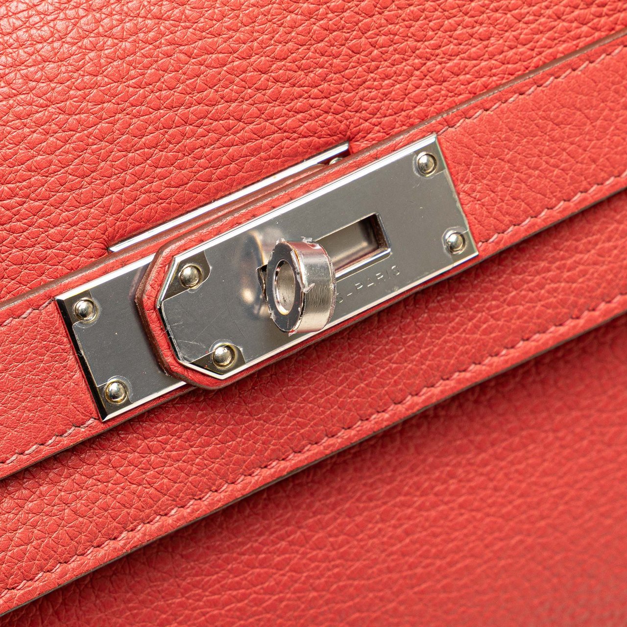 Hermès Togo JPG Shoulder Kelly II 42 Rood