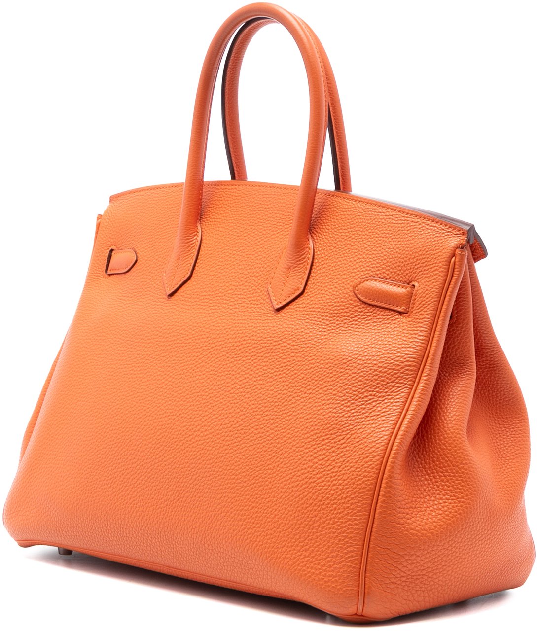 Hermès Clemence Birkin Retourne 35 Oranje