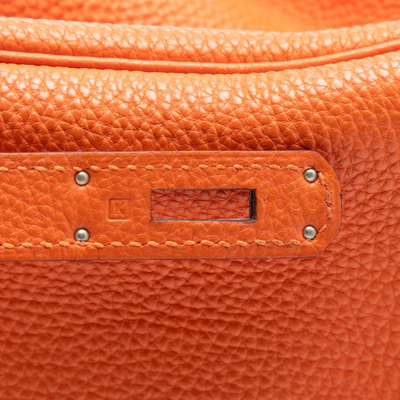 Hermès Clemence Birkin Retourne 35 Oranje