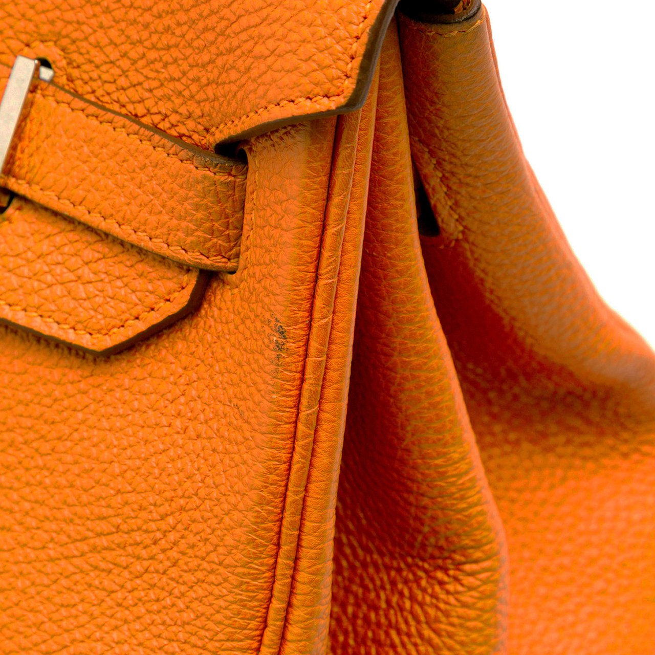 Hermès Togo Birkin Retourne 35 Oranje
