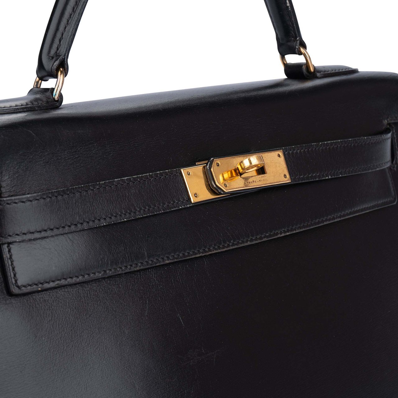 Hermès Hermès Noir Boxcalf Kelly 32 Handbag Divers