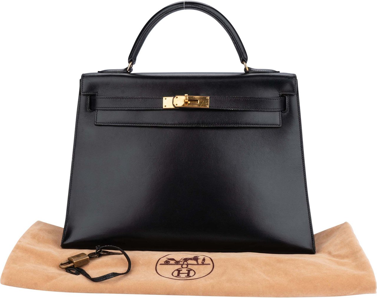 Hermès Hermès Noir Boxcalf Kelly 32 Handbag Divers