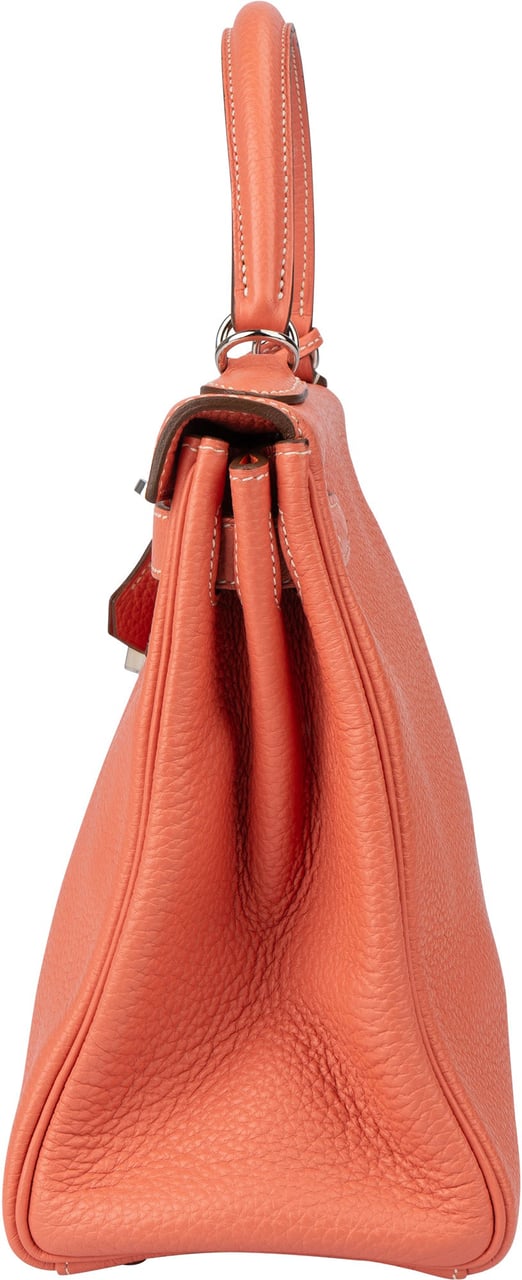 Hermès Hermès Crevette Taurillon Clemence Kelly 28 Retourne Handbag Rood