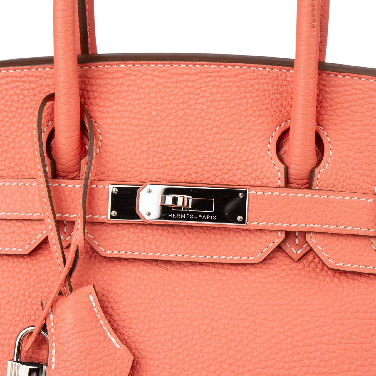 Hermès Crevette Taurillon Clemence Leather Birkin 30 Handbag Roze