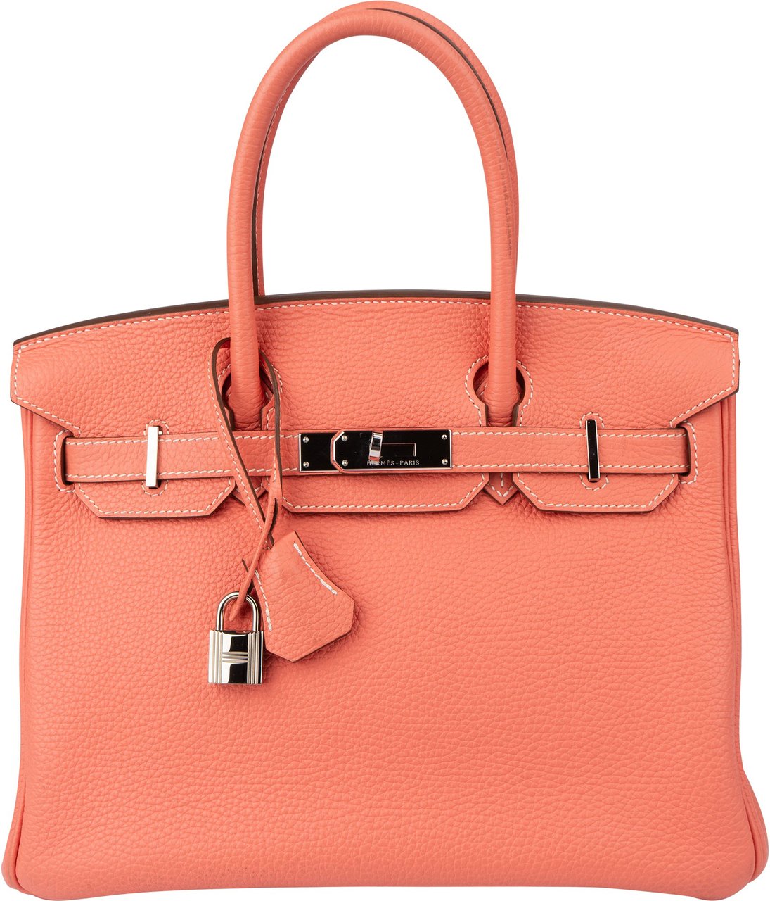 Hermès Hermès Crevette Taurillon Clemence Leather Birkin 30 Handbag Rood