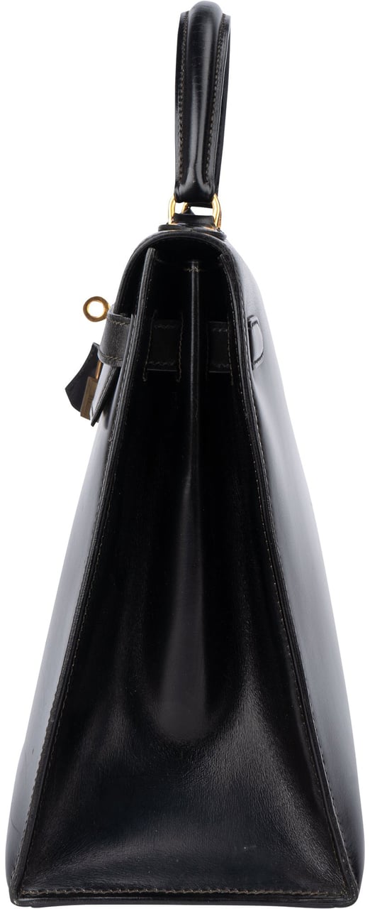 Hermès Hermès Boxcalf Leather Kelly 32 Handbag Zwart