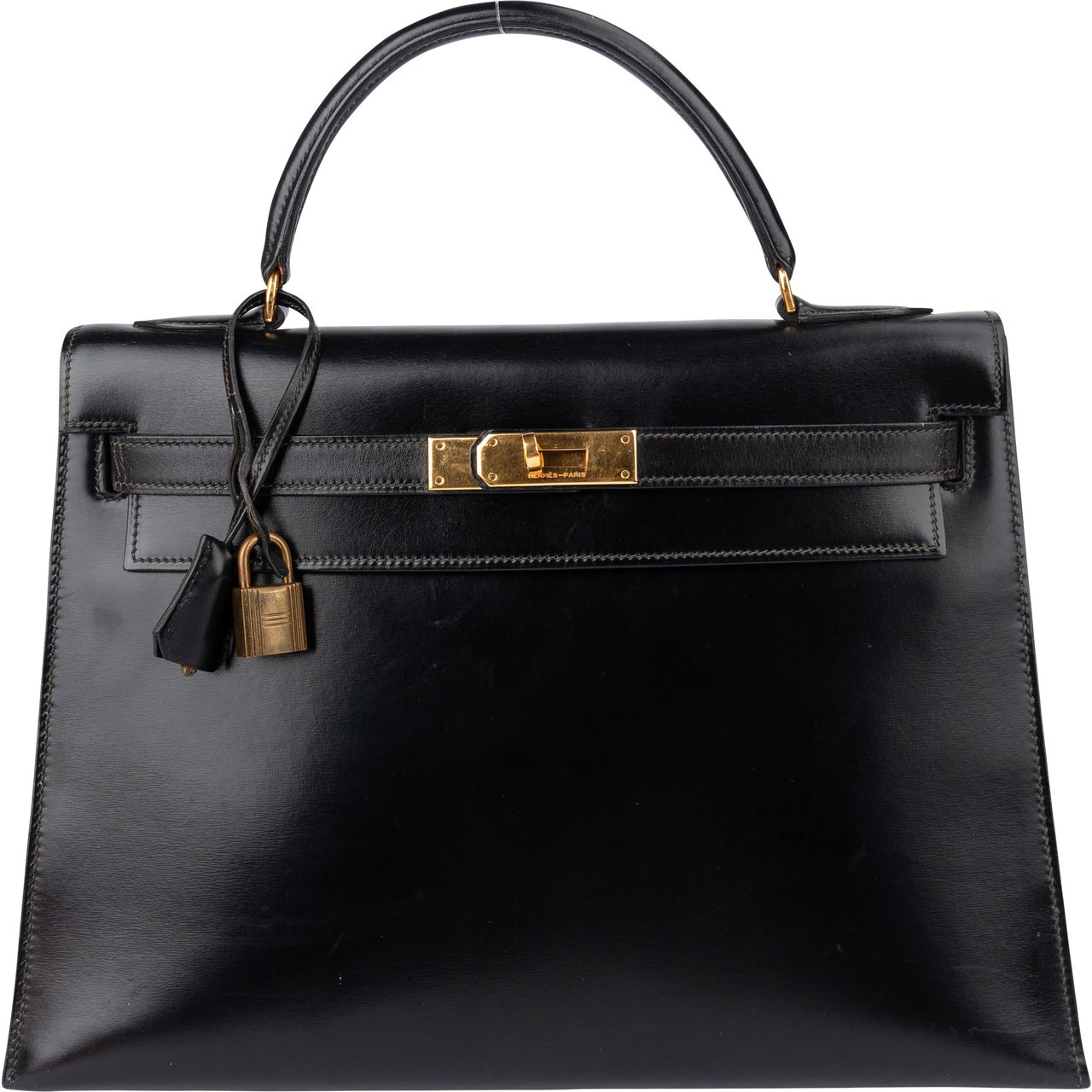 Hermès Hermès Boxcalf Leather Kelly 32 Handbag Zwart