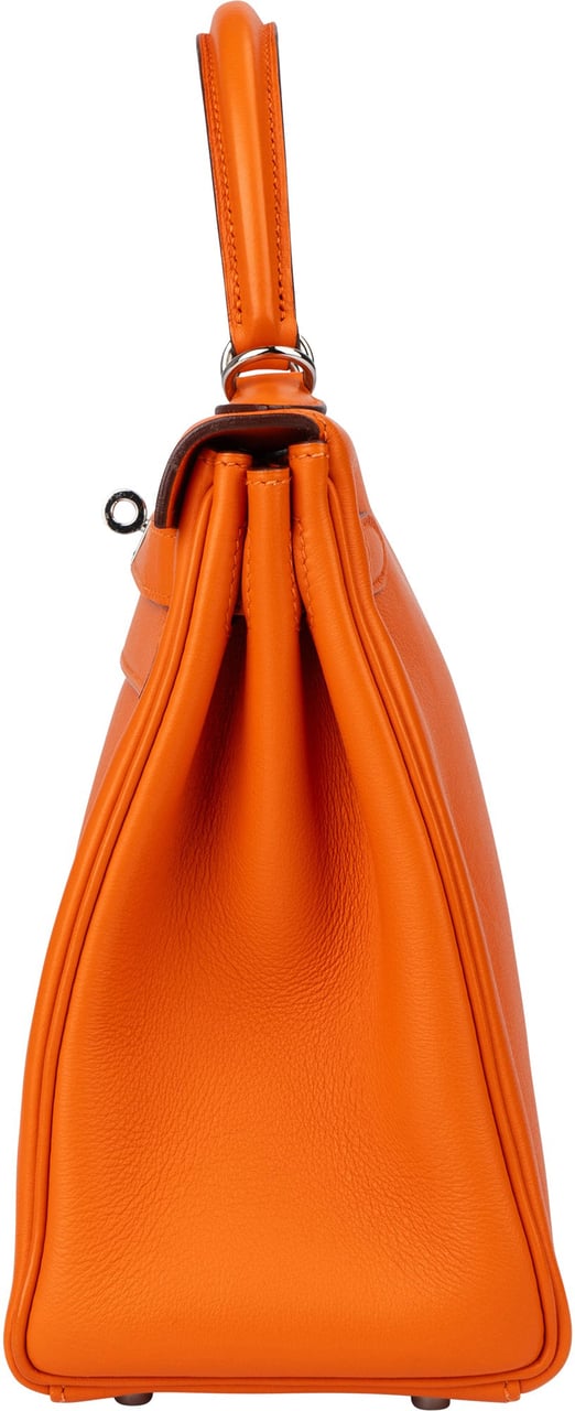 Hermès Orange Swift Leather Kelly 28 Handbag Oranje