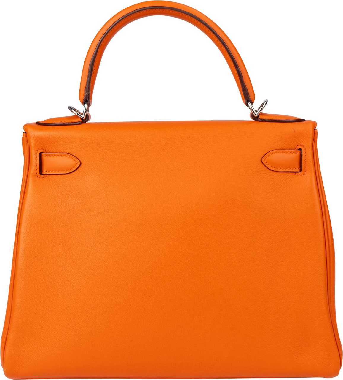Hermès Orange Swift Leather Kelly 28 Handbag Oranje