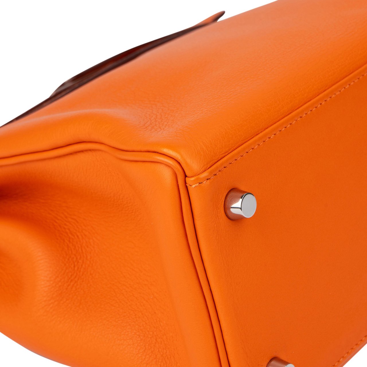 Hermès Orange Swift Leather Kelly 28 Handbag Oranje