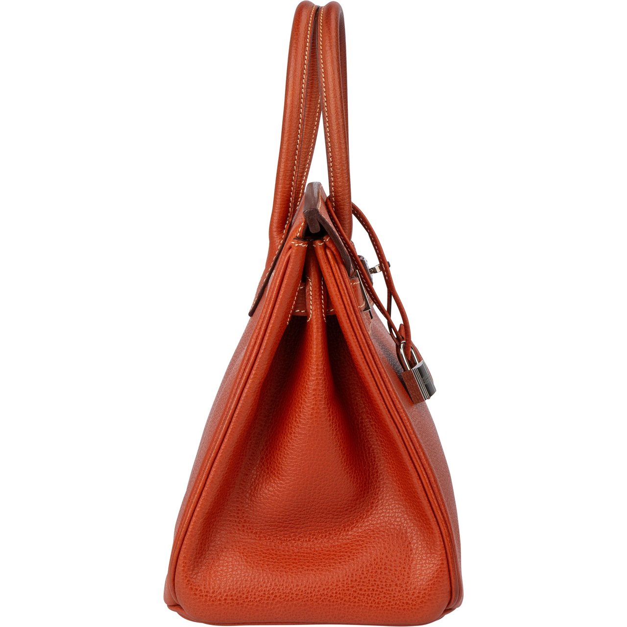 Hermès Hermès Birkin 30 Ardennes Leather Palladium Hardware Handbag Bruin