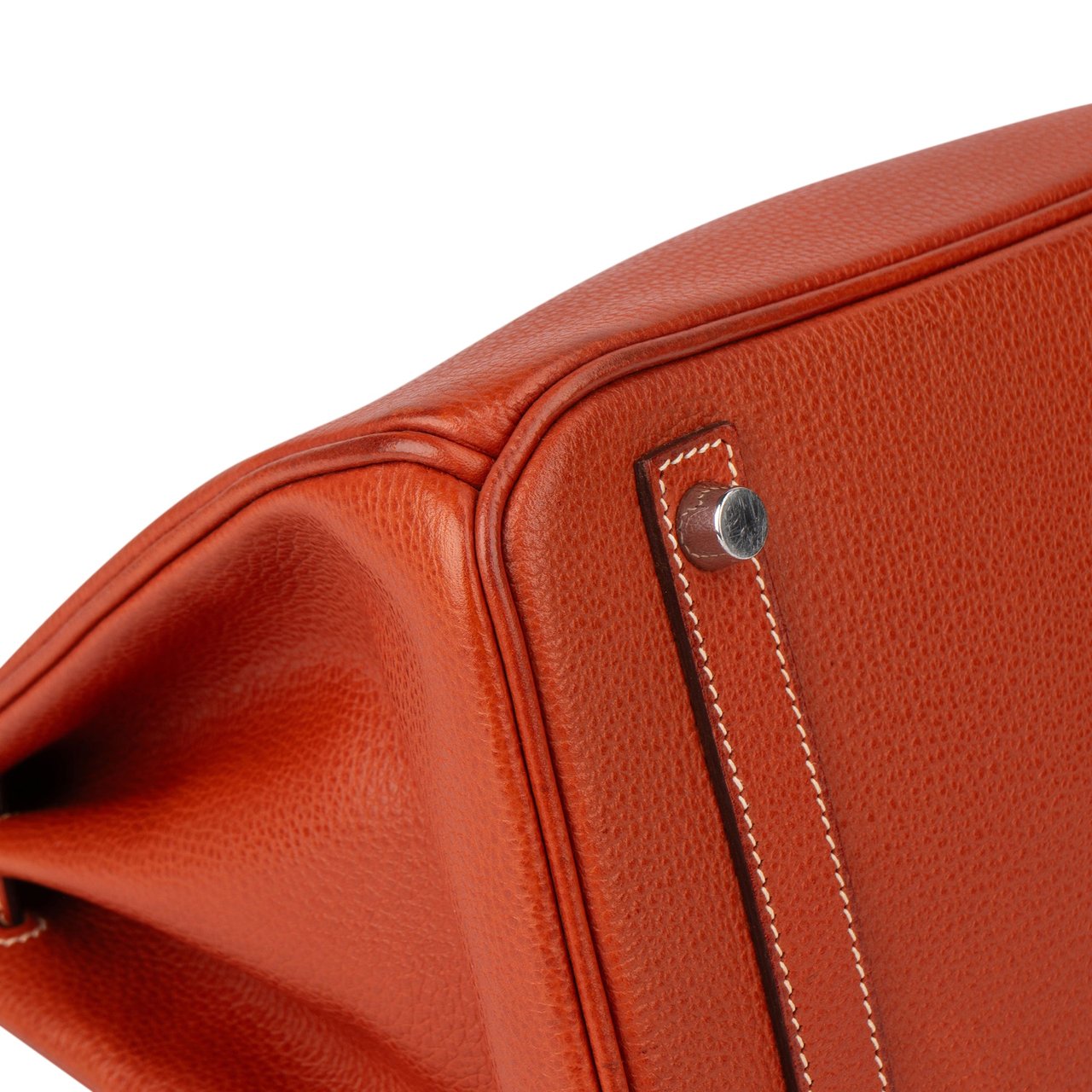 Hermès Hermès Birkin 30 Ardennes Leather Palladium Hardware Handbag Bruin