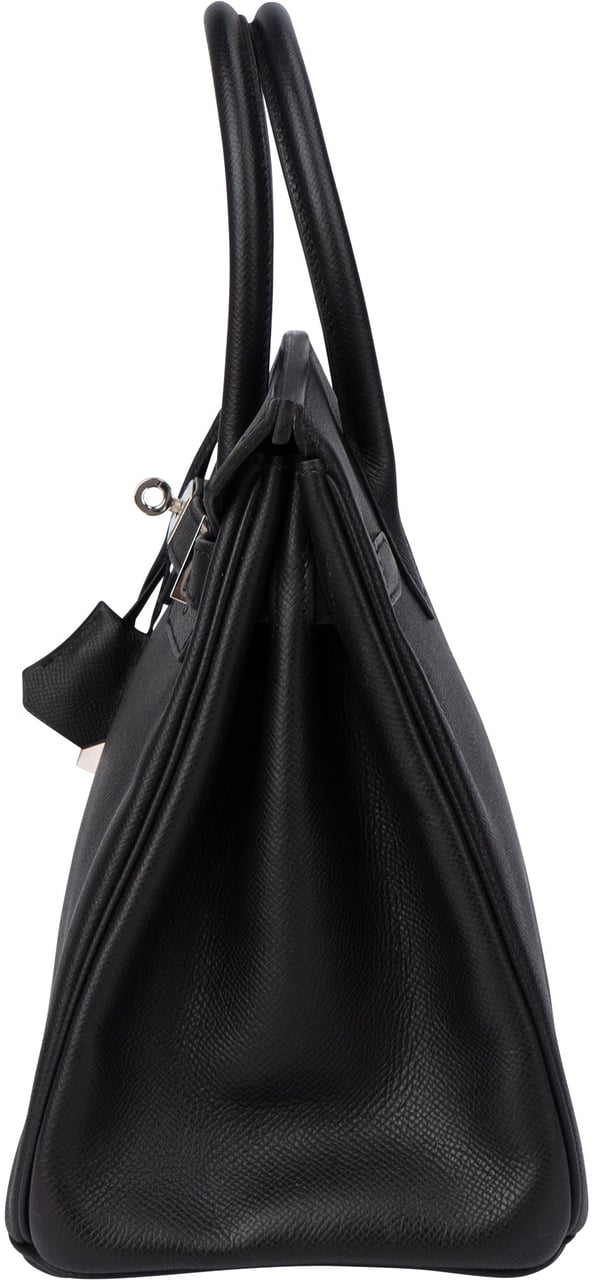 Hermès Hermès Noir Epsom Leather Birkin 30 Handbag Zwart