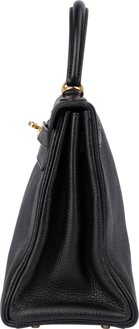 Hermès Hermès Noir Togo Leather Kelly 28 Handbag Zwart