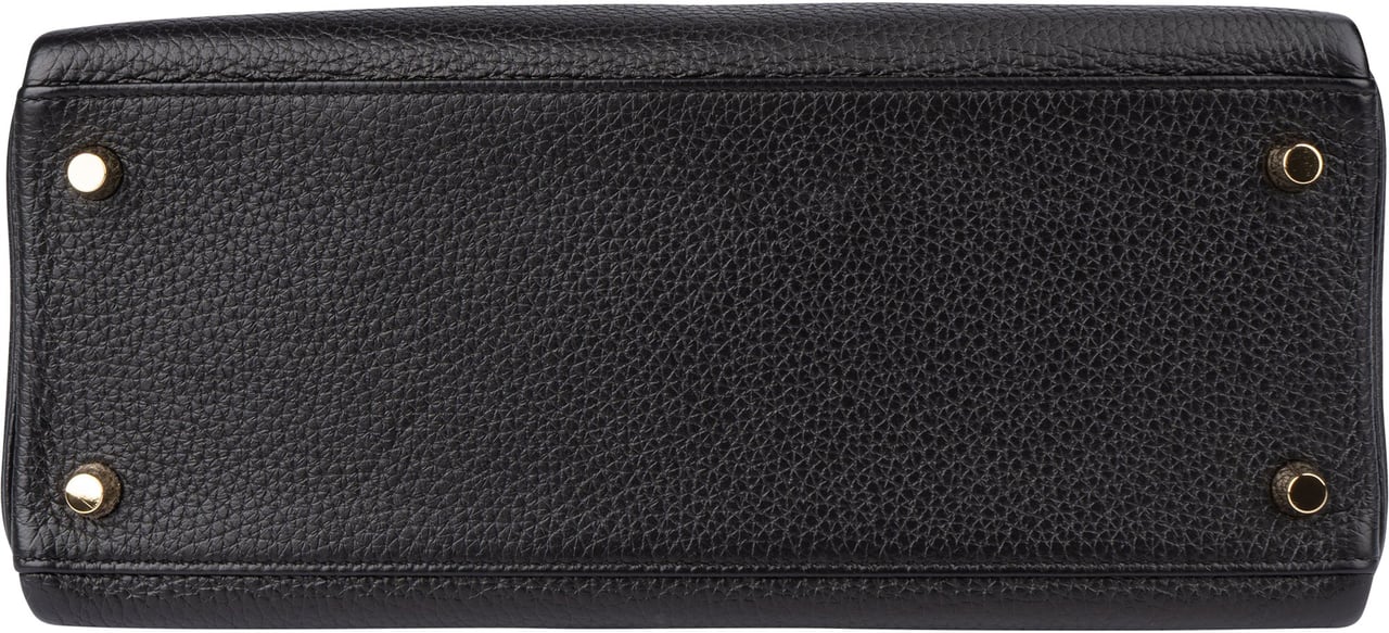 Hermès Hermès Noir Togo Leather Kelly 28 Handbag Zwart