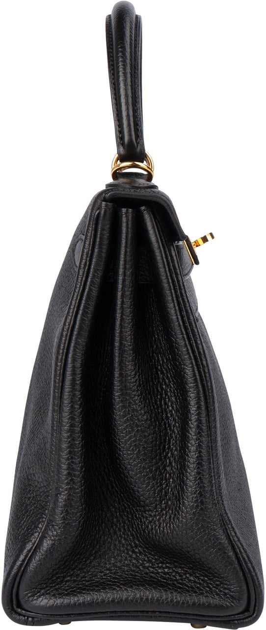 Hermès Hermès Noir Togo Leather Kelly 28 Handbag Zwart