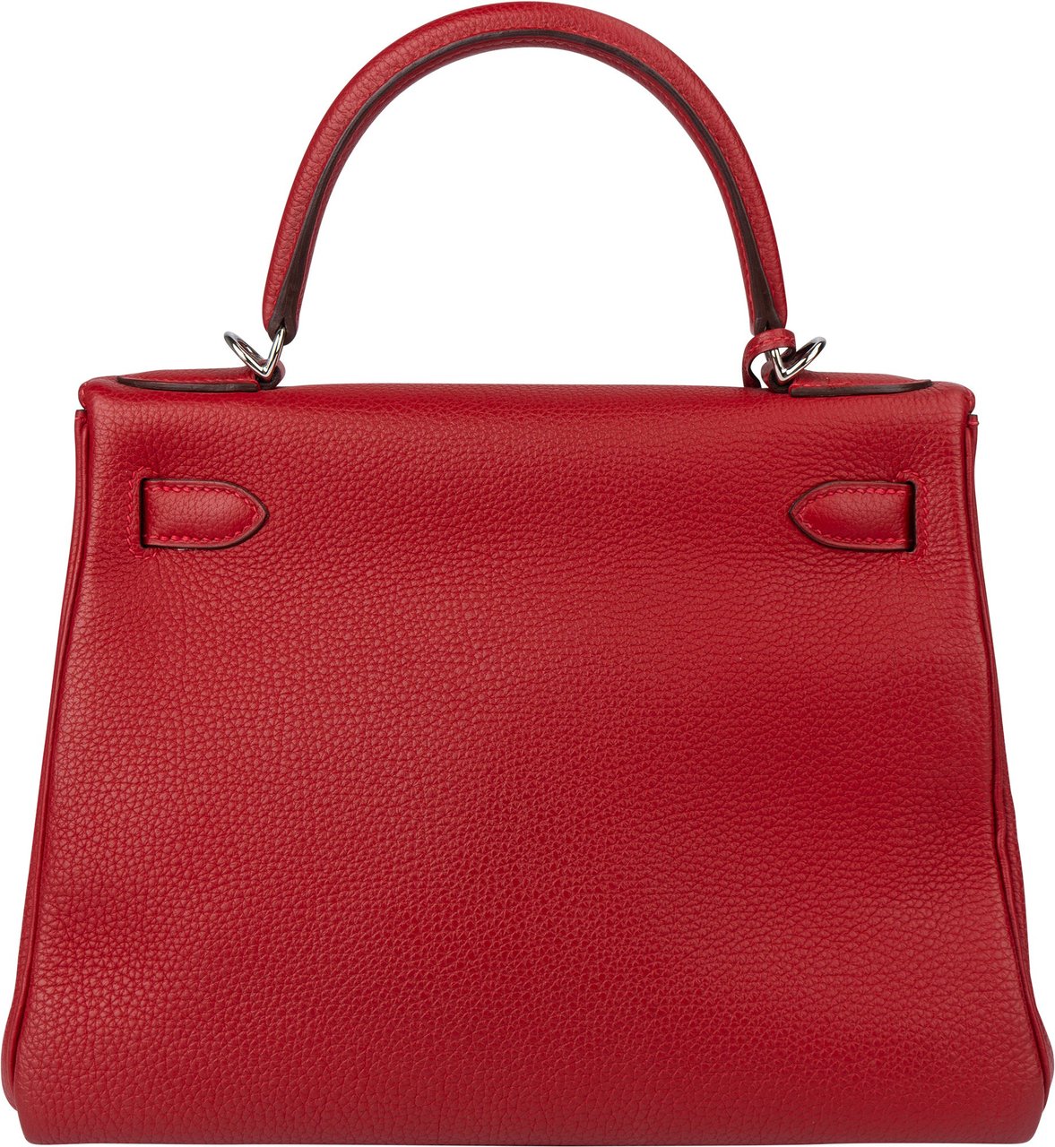 Hermès Hermès Rouge Taurillon Clemence Leather Kelly 28 Handbag Rood